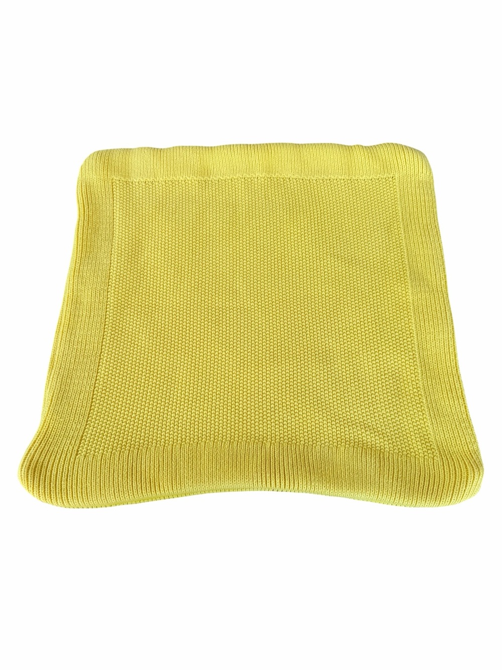 Ralph Lauren Canary Yellow Knit Pillow Cover 100% Cotton 18x18 Bright Vibrant - Picture 3 of 9